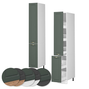 Vicco Armadio da farmacia Verde-oro Country House 30 cm