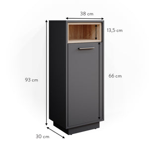 Vicco Mobiletto bagno Antracite 30 x 93 cm
