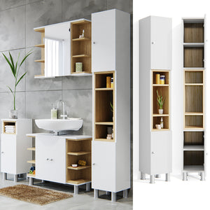 Vicco Mobile bagno alto Bianco 30 x 190 cm