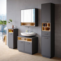 Vicco Mobiletto bagno Antracite 30 x 93 cm