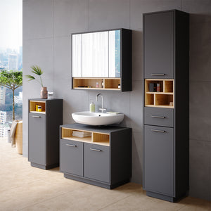 Vicco Mobiletto bagno Antracite 30 x 93 cm