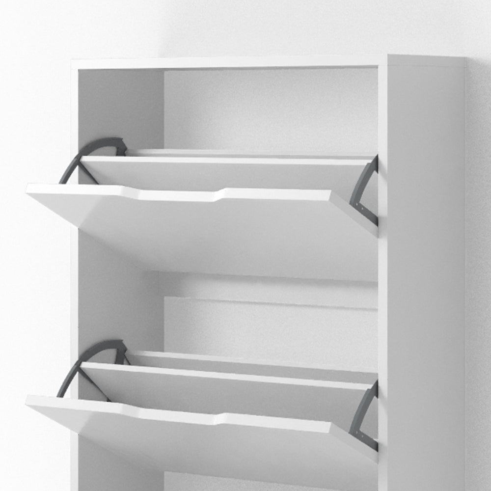 Vicco Scarpiera da ingresso Bianco 22 x 105 cm 3 scomparti