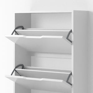 Vicco Scarpiera da ingresso Bianco 22 x 105 cm 3 scomparti