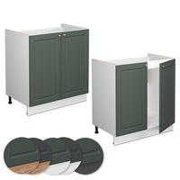 Vicco Mobile lavello cucina Verde-oro Country House 80 cm senza piano di lavoro