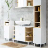 Vicco Mobile bagno alto Bianco 30 x 190 cm
