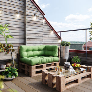 Vicco Cuscini in pallet Verde 60 x 20 cm