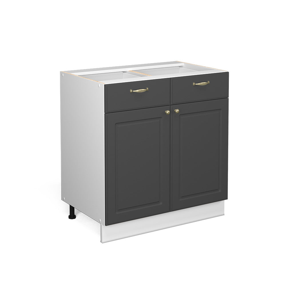 Vicco Cassettiera da bagno Antracite-oro 80 x 82 cm senza piano di lavoro