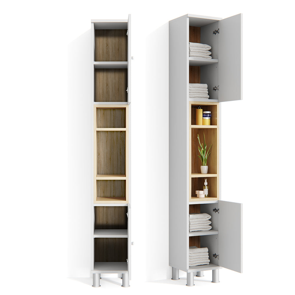 Vicco Mobile bagno alto Bianco 30 x 190 cm