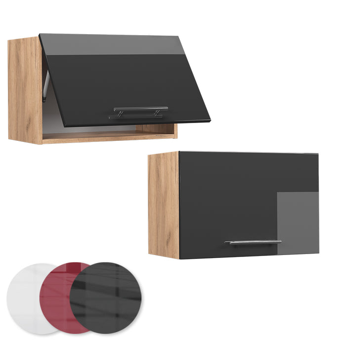 Vicco Pensile da cucina Antracite lucido 60 cm Piatto