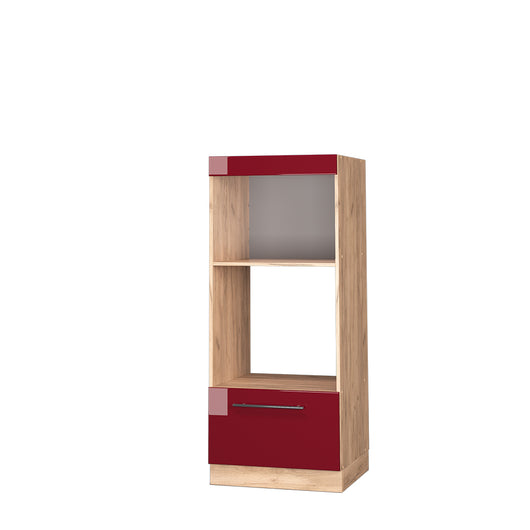 Vicco Set mobili bagno Rosso bordeaux lucido 60 cm aperto