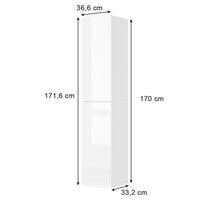 Vicco Mobile bagno alto Bianco 36.6 x 171.6 cm