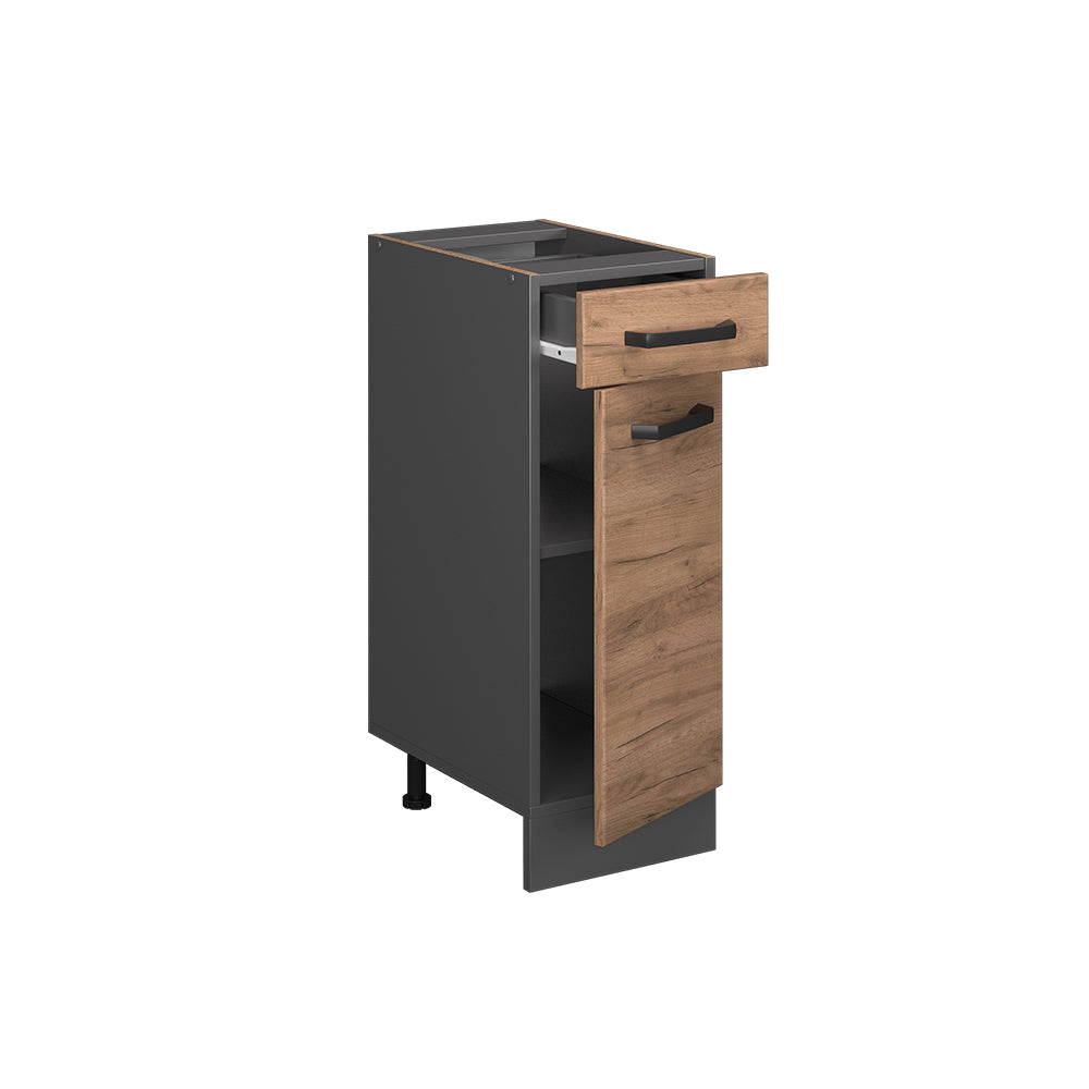 Vicco Mobiletto base per cucina Quercia dorata 30 cm , PL Antracite