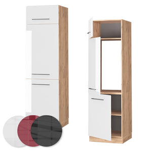 Vicco Armadio frigorifero Bianco lucido 60 cm