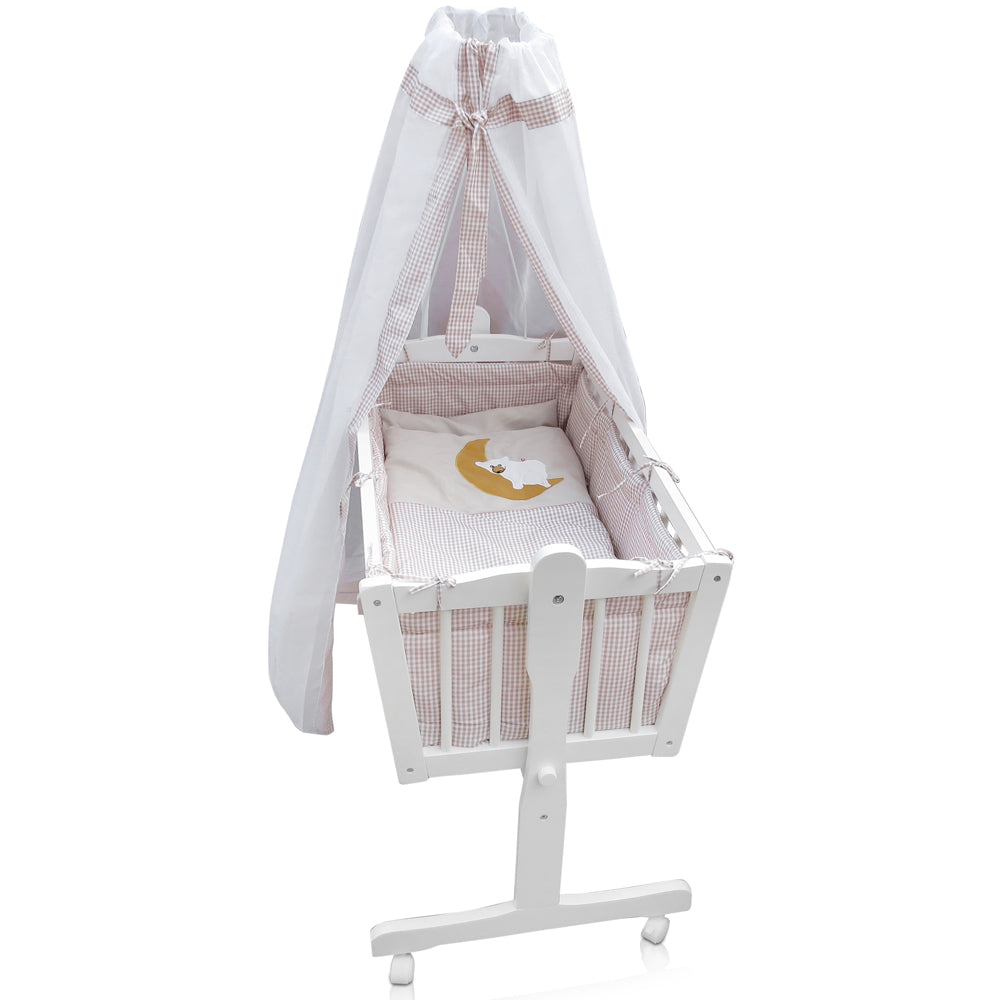 Vitalispa Lettino per bambini Beige 100 x 77 cm Con rulli