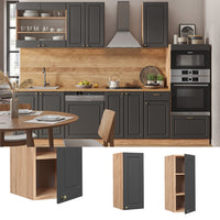 Vicco Pensile da cucina Antracite-oro 30 cm