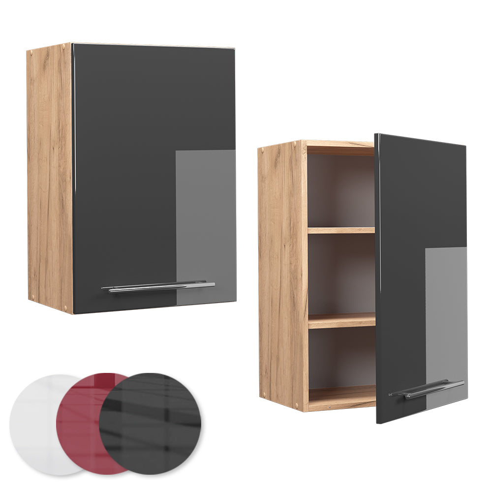 Vicco Pensile da cucina Antracite lucido 50 cm