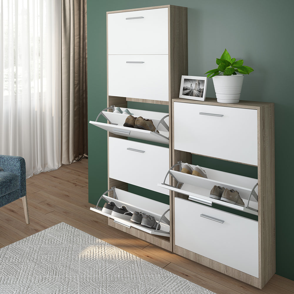 Vicco Scarpiera da ingresso Bianco/Sonoma 59 x 169.5 cm