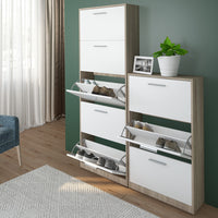 Vicco Scarpiera da ingresso Bianco/Sonoma 59 x 169.5 cm