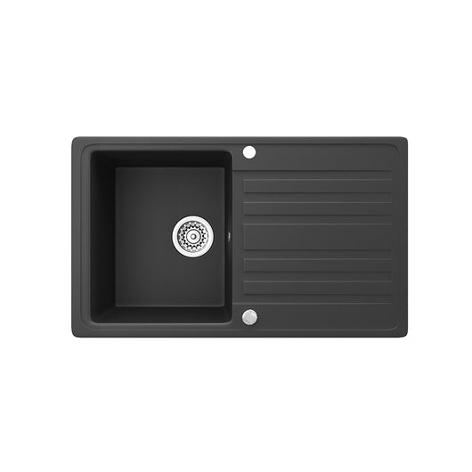 Bergström Lavello Nero 76.5 x 46 cm con asciugatura