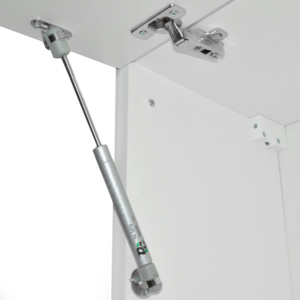 Vicco Cucina angolare completa Bianco/grigio prezioso 187 x 167 cm , PL Marmo