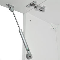 Vicco Cucina angolare completa Bianco/grigio prezioso 187 x 167 cm , PL Marmo