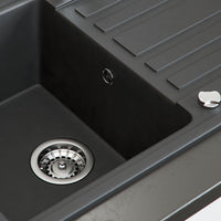 Bergström Lavello Nero 76.5 x 46 cm con asciugatura