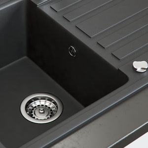 Bergström Lavello Nero 76.5 x 46 cm con asciugatura