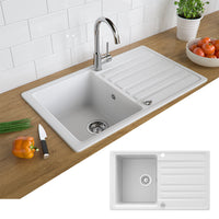 Bergström Lavello Bianco 76.5 x 46 cm con asciugatura