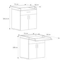 Vicco Fasciatoio Sonoma 75 x 100 cm