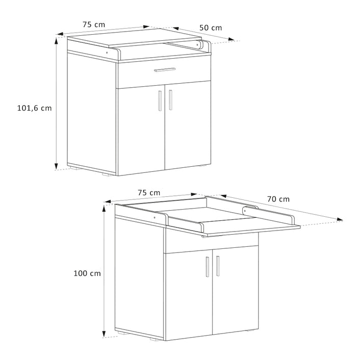 Vicco Fasciatoio Sonoma 75 x 100 cm
