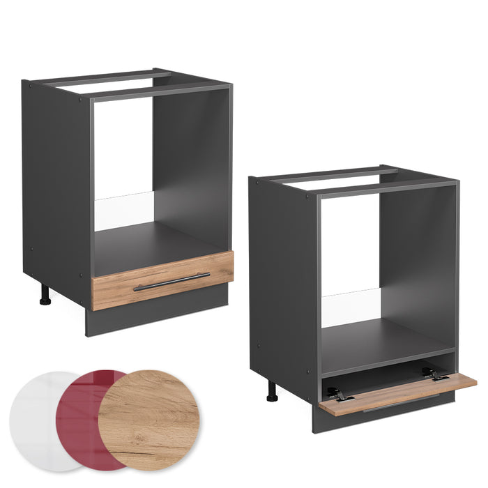 Vicco Mobile per forno da incasso Quercia dorata 60 cm , PL Antracite
