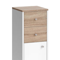 Vicco Mobiletto bagno Bianco 30 x 95 cm con cassetti