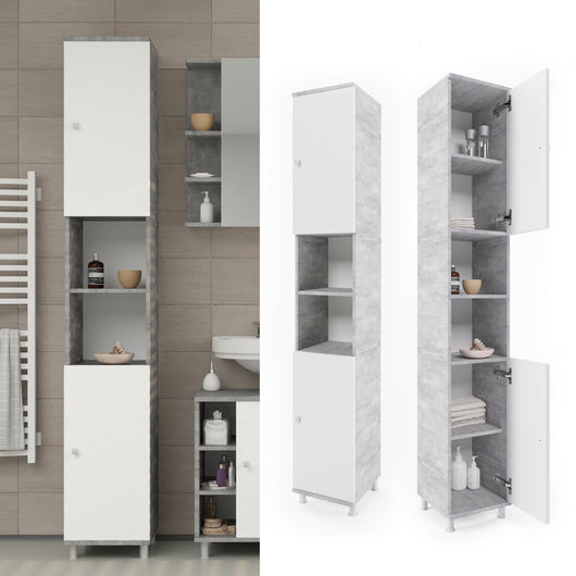 Vicco Mobile bagno alto Calcestruzzo 30 x 190 cm