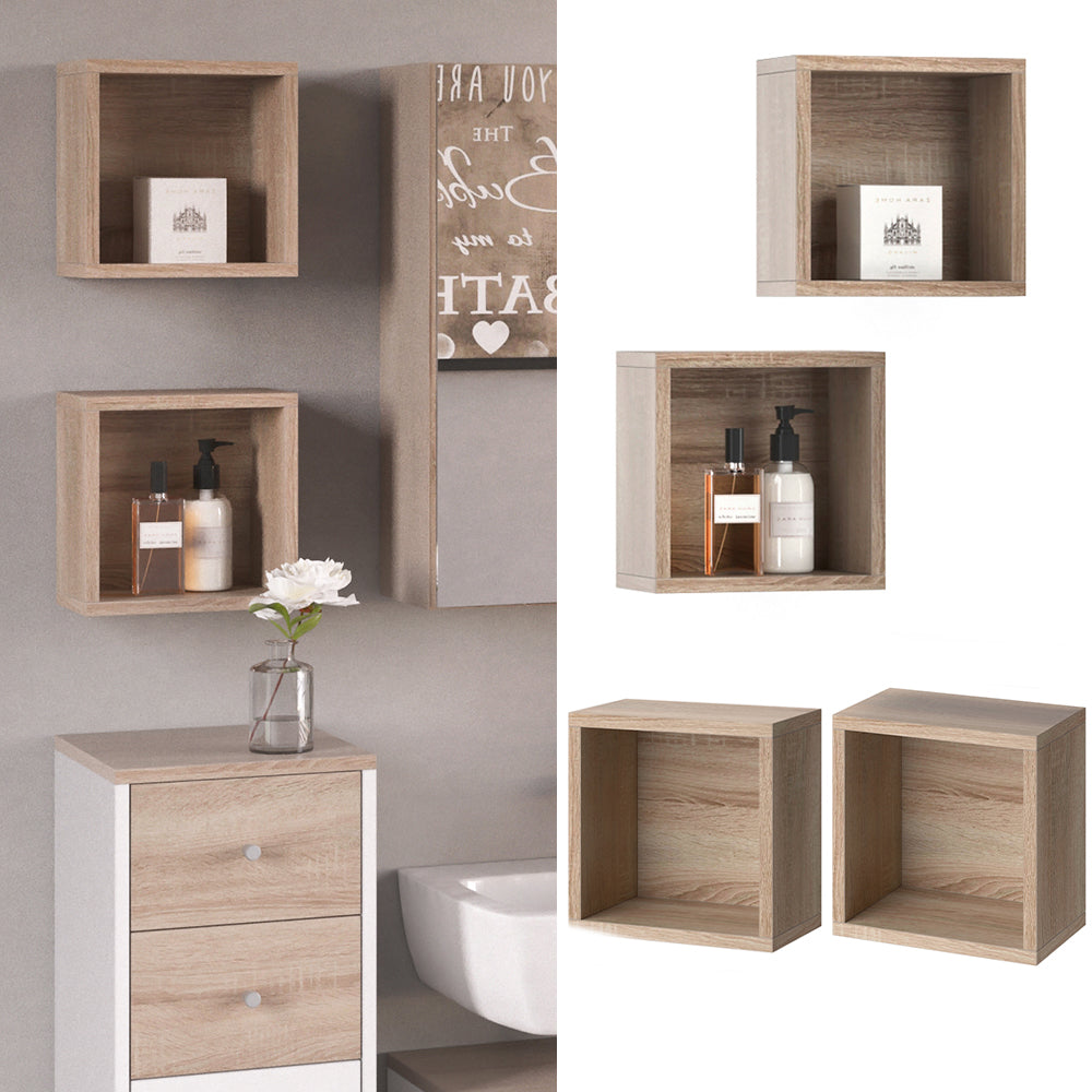 Vicco Mobile bagno Sonoma 25 x 25 cm Set di 2