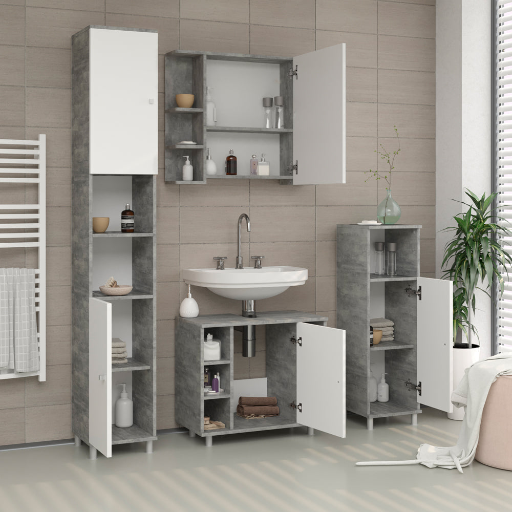 Vicco Mobile bagno alto Calcestruzzo 30 x 190 cm