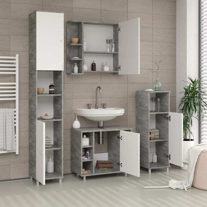 Vicco Mobile bagno alto Calcestruzzo 30 x 190 cm