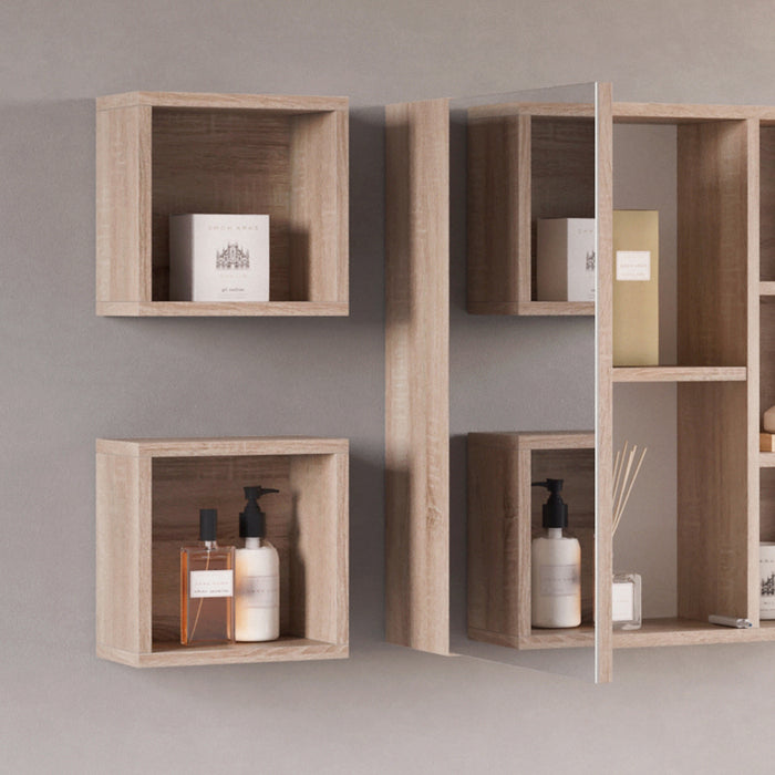 Vicco Mobile bagno Sonoma 25 x 25 cm Set di 2