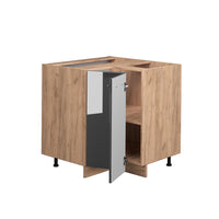 Vicco Mobile ad angolo cucina Antracite lucido 80.5 cm , PL Rovere