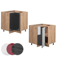Vicco Mobile ad angolo cucina Antracite lucido 80.5 cm , PL Rovere