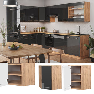Vicco Mobile angolare da cucina Antracite lucido 57 cm