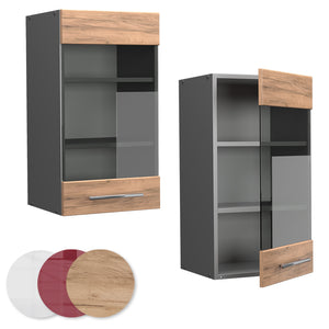 Vicco Mobile da cucina in vetro Quercia dorata 40 cm