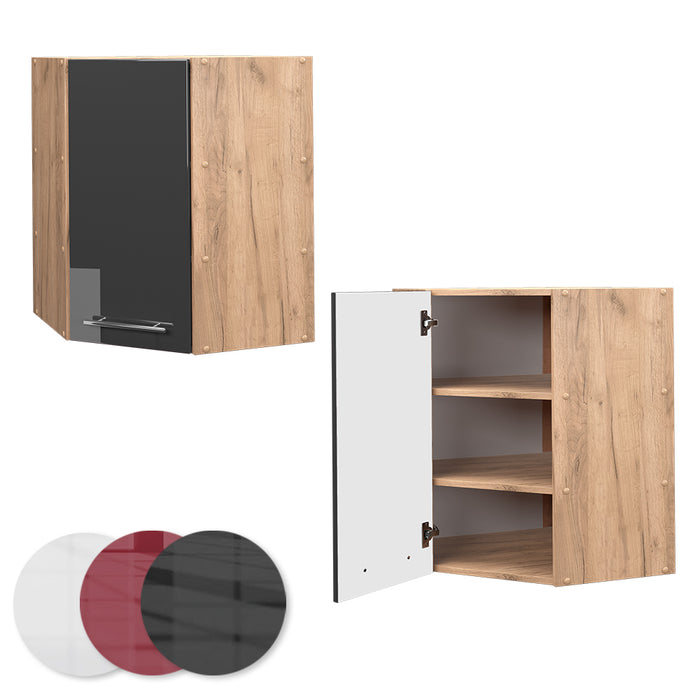 Vicco Mobile angolare da cucina Antracite lucido 57 cm