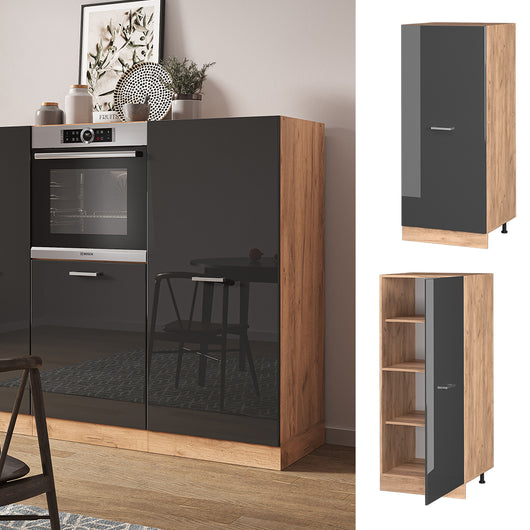 Vicco Mobile cucina dispensa Antracite lucido 60 cm