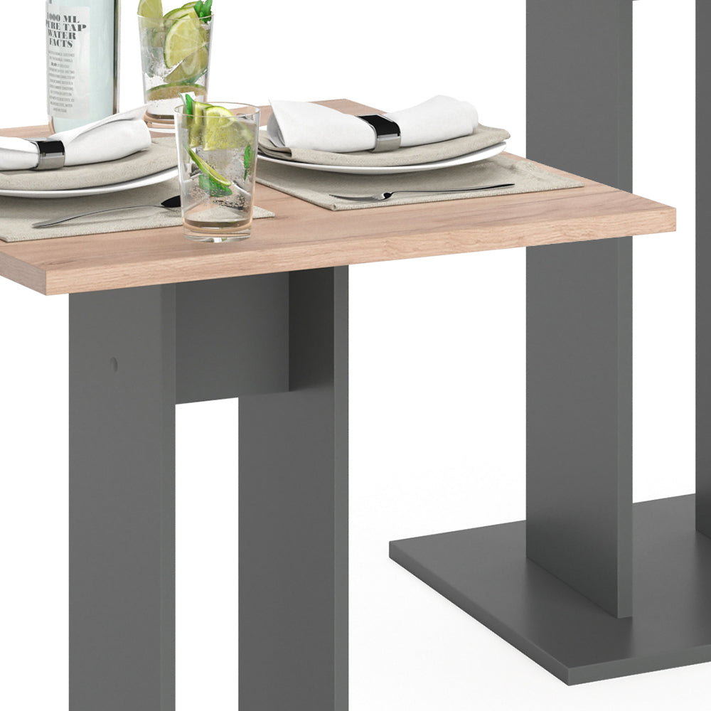 Vicco Tavolo da pranzo Antracite 65 x 65 cm