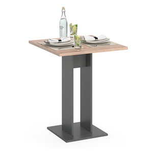 Vicco Tavolo da pranzo Antracite 65 x 65 cm