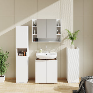 Vicco Specchio contenitore bagno Bianco 80.2 x 64 cm