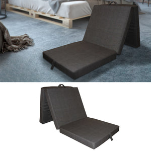Vitalispa Materasso pieghevole Antracite 190 x 70 cm