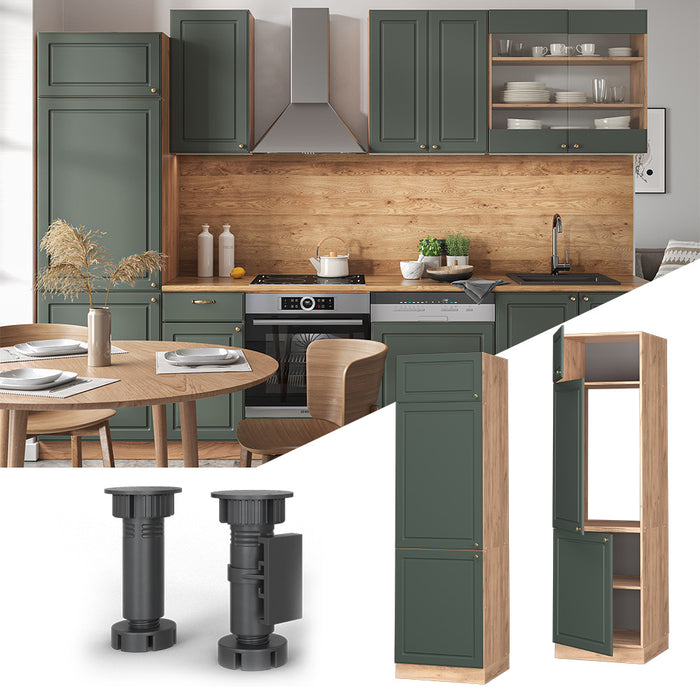 Vicco Armadio frigorifero Verde-oro Country House 60 cm