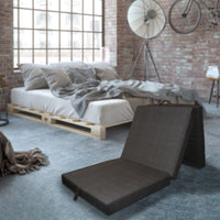 Vitalispa Materasso pieghevole Antracite 190 x 70 cm