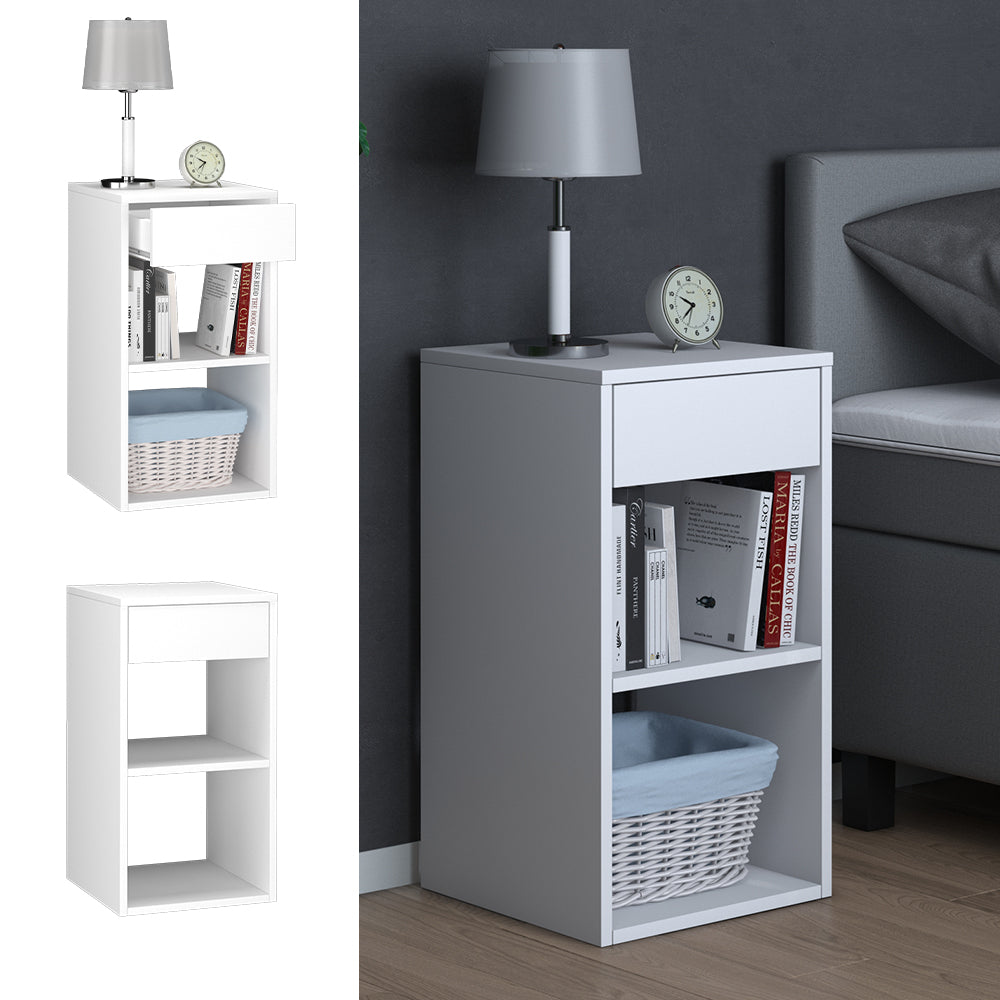 Vicco Comodini camera da letto Bianco 35 x 65 cm